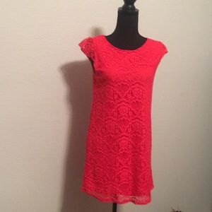 Everly lace lined shift dress sz S